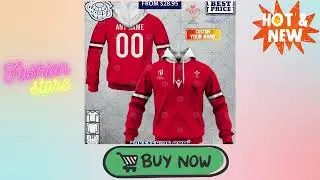Rugby World Cup 2023 Wales Rugby Home Jersey CUSTOM Shirt