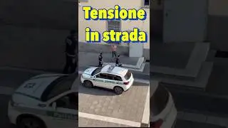 Tensione in strada, la polizia lo segue a distanza&rdquo; #viralstory #italia