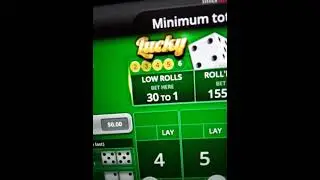 BUBBLE CRAPS  missed out on a 30 to 1 side bet that i shoulda bet. Still won a little