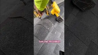 Это мой способ установки последнего заглушки для черепицы.