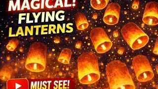 How to Draw Sky Lantern Painting | Easy Night Sky Acrylic Art | #youandArt