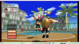 WSR Basketball Pickup Game: Kids Basketball (Storm Island) & Custom CPU Miis Combination - Match 1