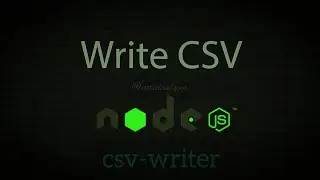 Writing CSV File in Nodejs | csv-writer | Generate CSV File in Nodejs in Hindi | Full Video 2023