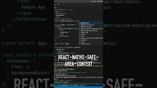 Безопасная зона видимости контента с react-native-safe-area-context📱 #reactnative #программирование