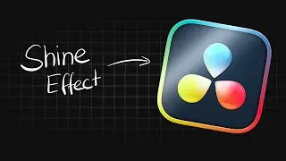 Как добавить эффект блеска логотипа в DaVinci Resolve