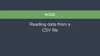 Node - Reading data from a CSV file