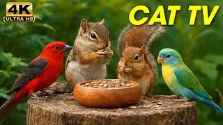 Video for Cats to Watch 🐦 Calm Nature Scenes with Birds and Squirrels for Cats