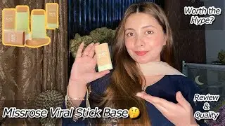 Miss Rose Stick Base Review 😳Newly Launched Viral Base🤔Honest Review😍Affordable?🤔LongLasting?🤔