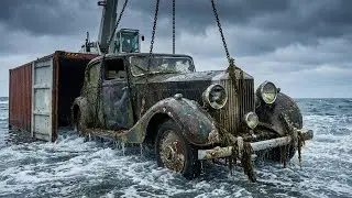 ASMR Car Restoration | Salvaging a 1934 Rolls-Royce from the Ocean