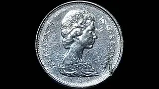 Queen Elizabeth collection Canadian coin 25 cent 1974
