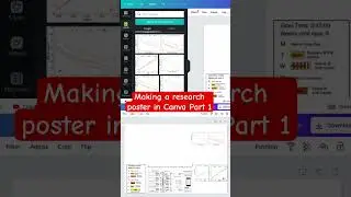 How to make a research poster in canva part 1 #canva #tutorial #phdstudents #research #poster