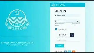 Basic or initial steps for learning efoas E Filing and Office Automation System Govt of the punjab