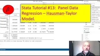 Учебное пособие Stata: Панельная регрессия Хаусмана-Тейлора