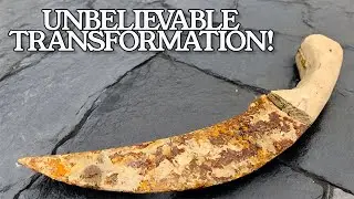 Restoring a Severely Rusted Knife by Hand | Old Scrap Turned Into a Sharp New Knife