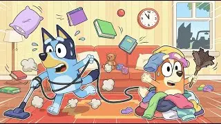 Bluey : Cleaning the House Goes HILARIOUSLY WRONG 🤯🧹 Total Mess Everywhere! | Bluey Funny Animation
