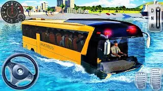 Water River Coach Bus Driver - City Tourist Bus Driving Simulator - Android GamePlay