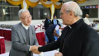 Archbishop Leopoldo Girelli, Apostolic Nuncio with Bishops gathered for CCBI 37th Plenary Assembly