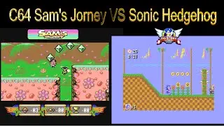 C64 Sam's Journey VS Sonic Hedgehog - Comparison - Comparativa