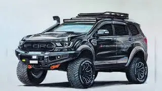 Ford Endeavour модифицирован | Rithun Car Designs |