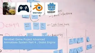 Paintball Game Project Advanced Animations System Part 4 , Godot Engine #godot #godotengine