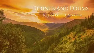 Guitar Backing Track  -  Strings and Drums No. 3  -  D  -  Basic Tonal  -  4/4  -  70 Bpm