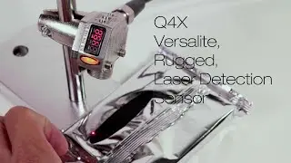 Banner Q4X Laser Measurement Sensor: Shiny/Black Surface Detection
