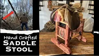 Hand Crafted Hunter/Jumper Saddle Stool - Made From Scratch