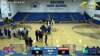 Bolivar Liberators vs. Warrensburg Boys Basketball Live Stream 1/29/26 - MoSportsZone