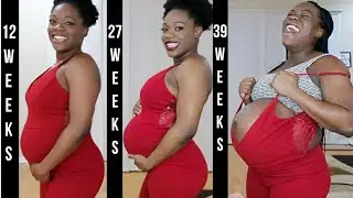 Trying On My PRE-PREGNANCY Clothes| 39 weeks| Belly Progression