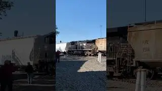 Locomotive Pounding RR Diamonds In Indiana, NS Crossing CSX,  JawTooth shorts
