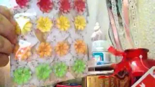 Crafty Week ( paper flowers, tiles, burlap flowers, tul flo