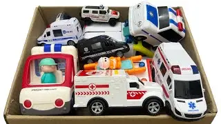Ambulance Toy Car Running on the Slide