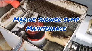 Boat shower sump maintenance