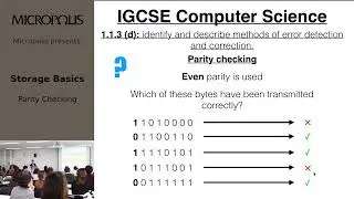 Storage Basics: Parity Checking - from 