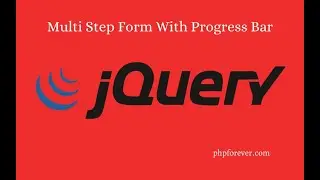 Multi Step Form With Progress Bar Using JQuery.