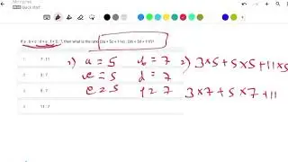 If&nbsp;a:b=c:d=e:f=5:7, then what is the ratio&nbsp;(3a+5c+11e):(3b+5d+11f
