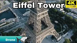 Eiffel Tower  Drone  4k 🇫🇷