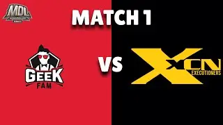 MDL ID SEASON 2 WEEK 3 DAY 1 | GEEK FAM JR VS XCN BKB GAME 1