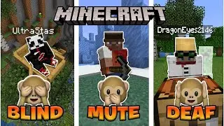 WE PLAYED MINECRAFT BLIND, MUTE AND DEAF!