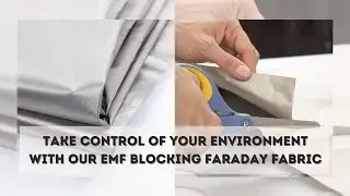 EMF Blocking Faraday Fabric &ndash; Copper/Nickel RF Shielding Cloth to Block WiFi and Signal Interference