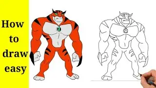 Ben-10 omniverse alien RATH drawing easy step by step
