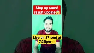 Wbjee mop up round result update😱/Live session/Wbjee 2022 latest update#wbjee #wbjee_2022 #shorts