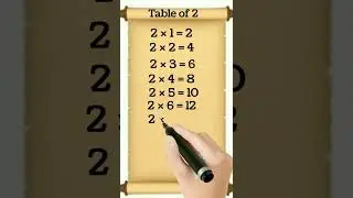 Pahada!! 2 ka Pahada | Hindi me 2 ka Pahada| Table of 2 in Hindi | Multiplication tables in Hindi |