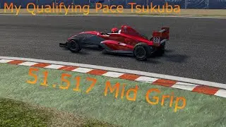 My Qualifying Pace at Tsukuba with mid grip 51.517 (LFM)