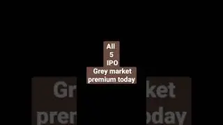 IPO GREY MARKET PREMIUM TODAY #SHORTS #IPO #JSS