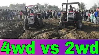 4wd 9500 4mb plough & Massey 9000 vs rotavater