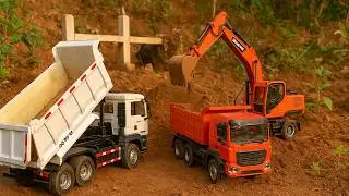 Truk Hyundai Truk Howo Vimid Rc Mesin Ekskavator Doosan Bekerja Truk Howo Terbalik #TrukHowoTerbalik