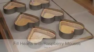 Elegant Desserts Raspberry & White Chocolate Mousse Cake Creation