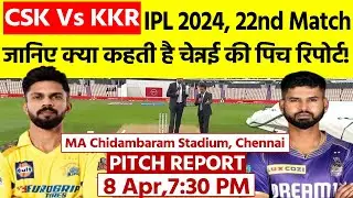 MA Chidambaram Stadium Pitch Report: CSK vs KKR IPL 2024 Match 22 Pitch Report |Chennai Pitch Report
