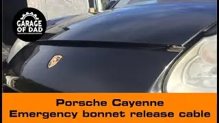 Трос аварийного открывания капота Porsche Cayenne